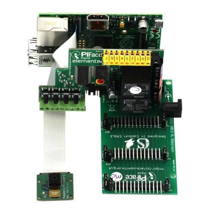 PiFace PiRack - expansionskort för Raspberry Pi @ electrokit (2 av 2)