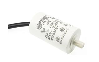 Motorkondensator 2uF 425-500VAC med kabel @ electrokit