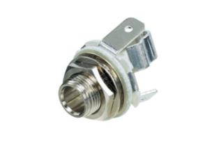 6.3mm female 2-pin mono chassis @ electrokit