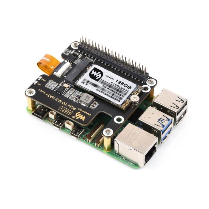 PCIe M.2 HAT+ för Raspberry Pi 5 @ electrokit (5 av 5)