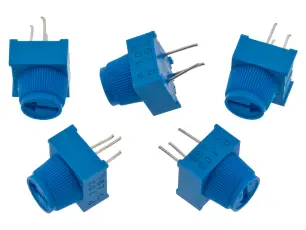 Potentiometer 10k with knob breadboard friendly 5-pack @ electrokit