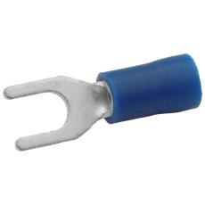 Gaffelkabelsko 4.3mm blå @ electrokit