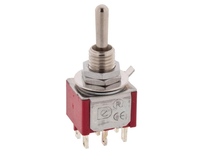 Toggle switch 2-p on-off-on solder lugs @ electrokit (1 of 2)