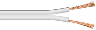 Kabel 2x1.5mm² Cu vit 50m @ electrokit