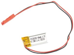 Batteri LiPo 3.7V 40mAh @ electrokit