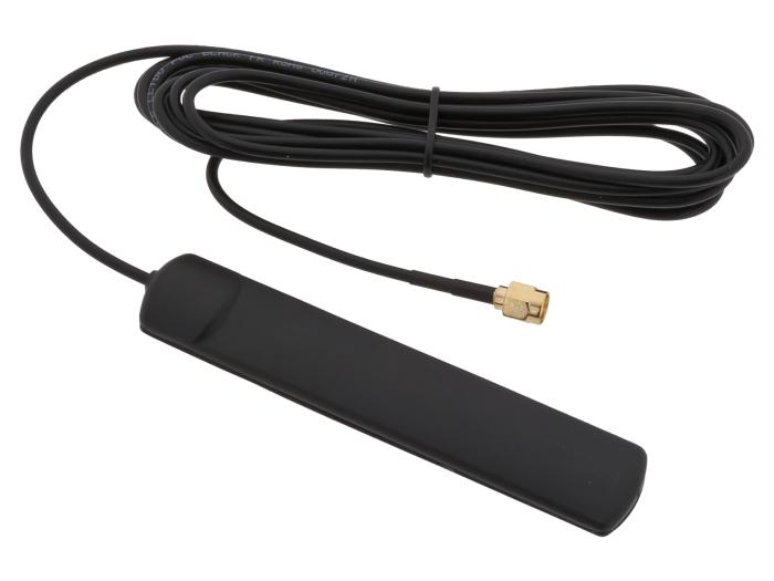 Antenn multiband 2G,3G,4G,5G,GSM,LTE 116mm SMA 3m @ electrokit (1 av 2)