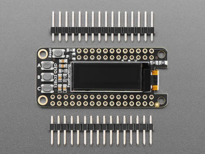 FeatherWing OLED - 128x32px @ electrokit (3 av 6)