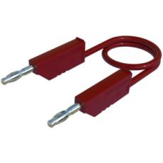 Testsladd 4mm bananplugg 1.5m 1mm² röd @ electrokit