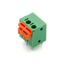 Push-in spring Terminal Block 2-pole 5.08mm 0.2-2.5mm&sup2; PCB @ electrokit