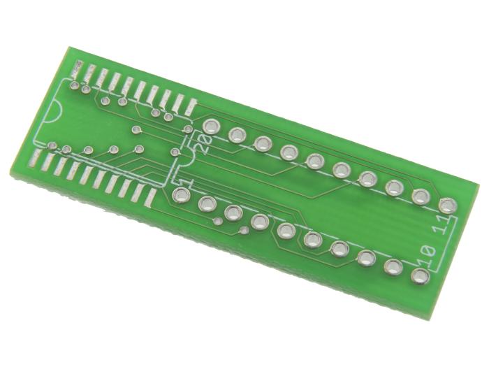 Adapterkort SO20 - DIL20 @ electrokit (1 av 2)