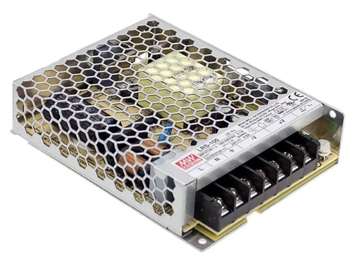 Switchat nätaggregat 12V 8.5A 100W Mean Well LRS-100-12 @ electrokit (1 av 1)