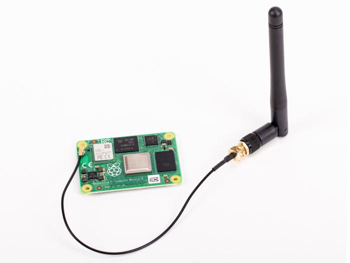 Antenn 2.4/5GHz UFL / MHF - Raspberry Pi CM4/CM5 Kit @ electrokit (2 av 4)