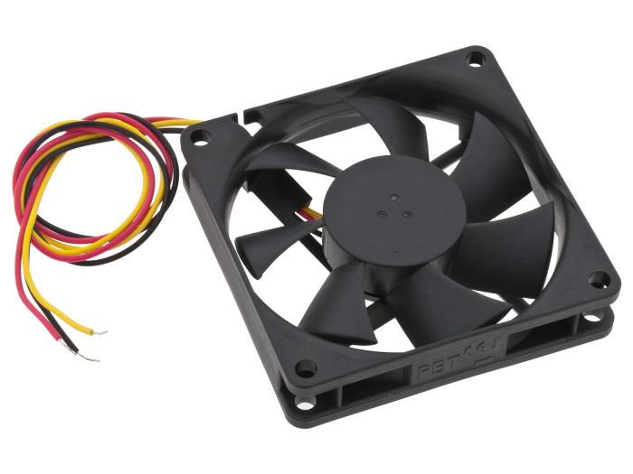 Fläkt 70x70x15mm 12V 113mA 3300rpm @ electrokit (1 av 2)