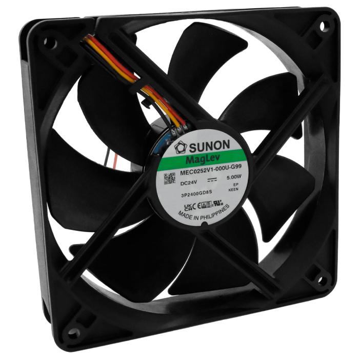 Fläkt 120x120x25mm 24VDC 44.5dBA 183.8m³/h @ electrokit (1 av 1)
