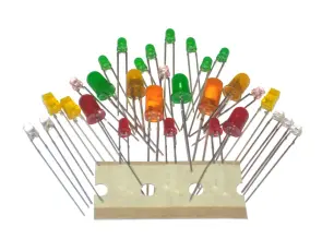 Lysdioder ca 30 st - blandade värden @ electrokit