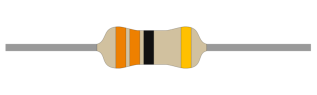 Resistor carbon film 0.25W 33ohm (33R) @ electrokit