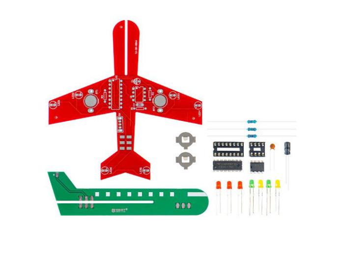 Flygplan med blinkande LEDs - Byggsats @ electrokit (3 av 3)