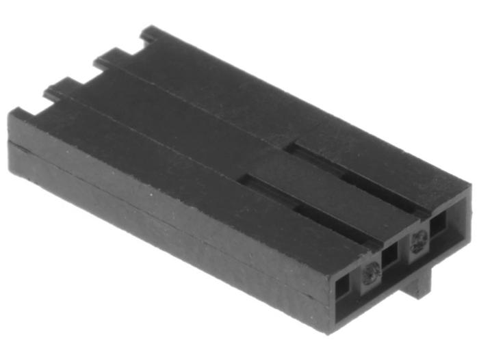 Contact housing C-GRID SL 1x3p 2.54mm (no locking) @ electrokit (1 of 1)