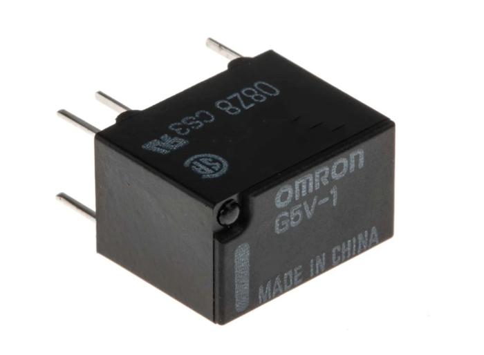 Relä G5V 12V 1-pol 1A - 125VAC/24VDC NO/NC @ electrokit (1 av 1)