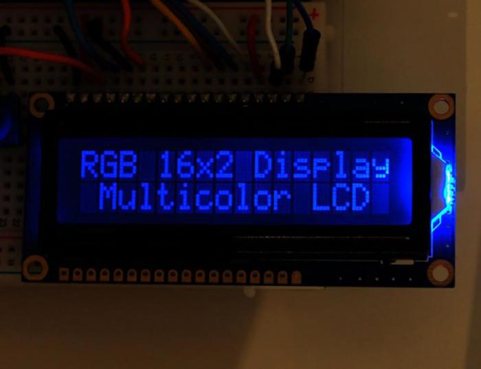 Multi color LCD 2x16 tecken RGB @ electrokit (5 av 6)