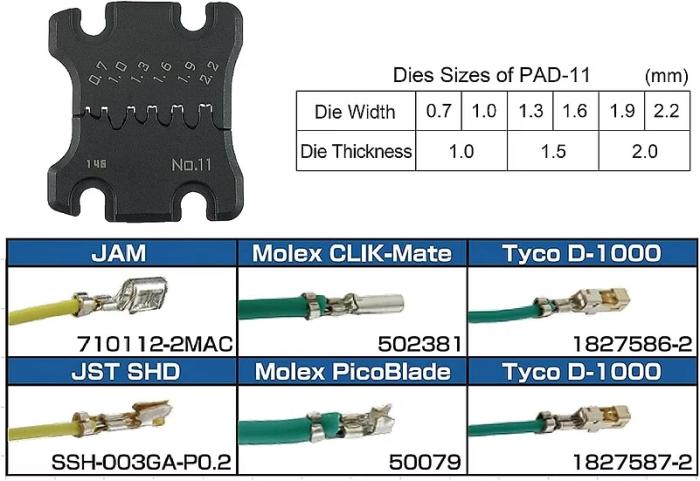 Crimptång AWG32-18 - Engineer PAD-11 @ electrokit (2 av 5)