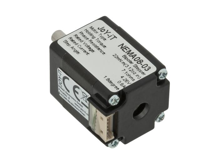 Stegmotor NEMA8 1.8° 0.022Nm @ electrokit (3 av 4)