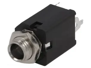 6.3mm female 2-pin mono chassis @ electrokit
