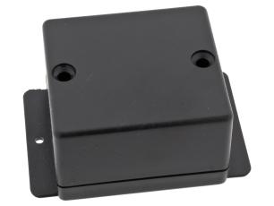Apparatlåda FB32 60x66x41mm med fläns svart @ electrokit