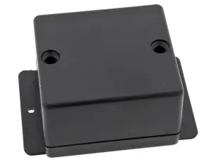 Apparatlåda FB32 60x66x41mm med fläns svart @ electrokit