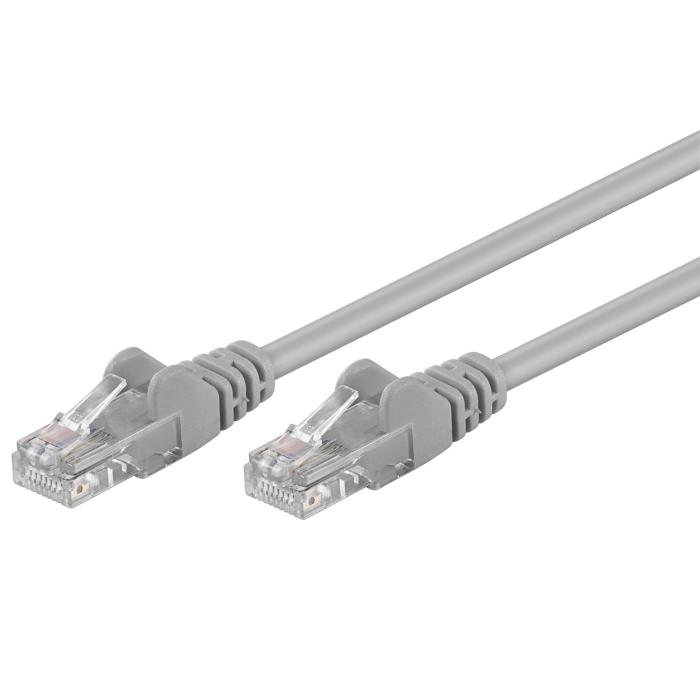 UTP Cat5e nätverkskabel 0.5m grå CCA @ electrokit (1 av 1)
