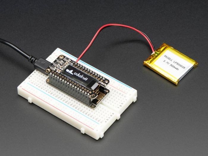 FeatherWing OLED - 128x32px @ electrokit (5 av 6)