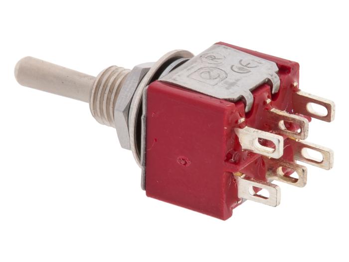 Toggle switch 2-p on-off-on solder lugs @ electrokit (2 of 2)