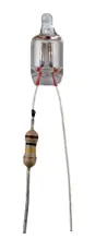Glimlampa miniatyr 230VAC 0.25W @ electrokit