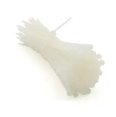 Buntband 70 x 1.6mm polyamid max &oslash;11mm vit 100-pack @ electrokit