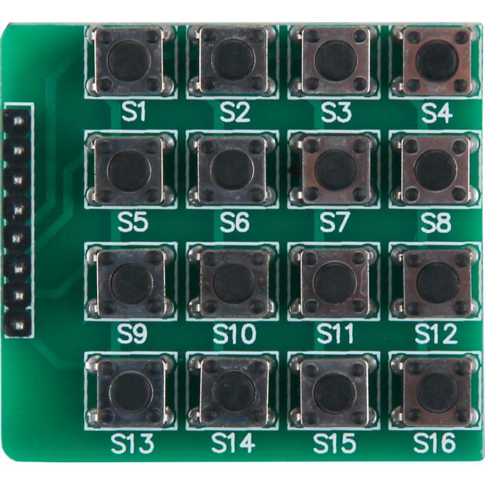 Knappsats-modul taktil 16-knappar 4x4 matris @ electrokit (2 av 3)