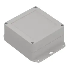 Apparatl&aring;da med fl&auml;ns 120x120x60mm ABS IP65 @ electrokit