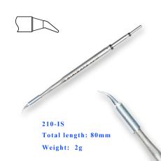 Solder tip for TS1M (T210) round bent 0.25mm 100W @ electrokit