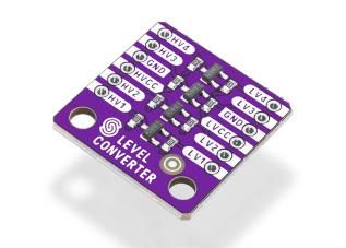 Niv&aring;omvandlare 4 kanaler dubbelriktad 3.3V -- 5V @ electrokit