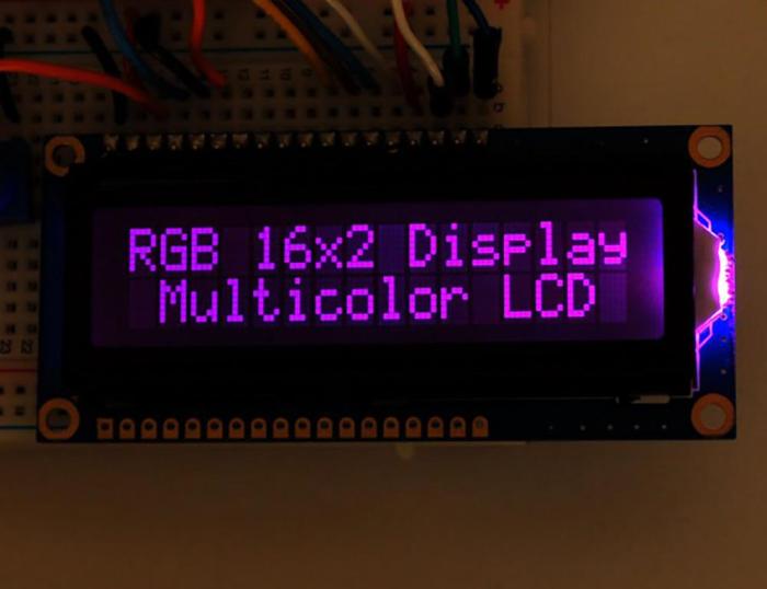 Multi color LCD 2x16 tecken RGB @ electrokit (6 av 6)