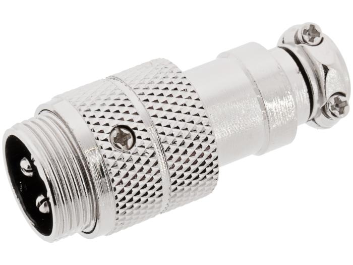 Kontakt GX16 plugg 4-pol kabel @ electrokit (1 av 3)
