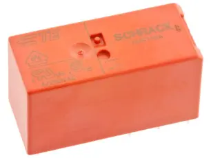 Relä RT314 48V 1-pol 16A - 250VAC/30VDC NO/NC @ electrokit