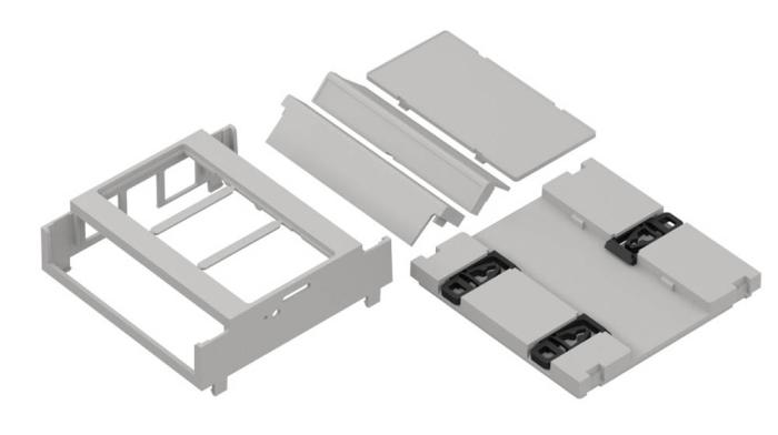 Inbyggnadslåda för Raspberry Pi 5 DIN-skena @ electrokit (3 av 4)