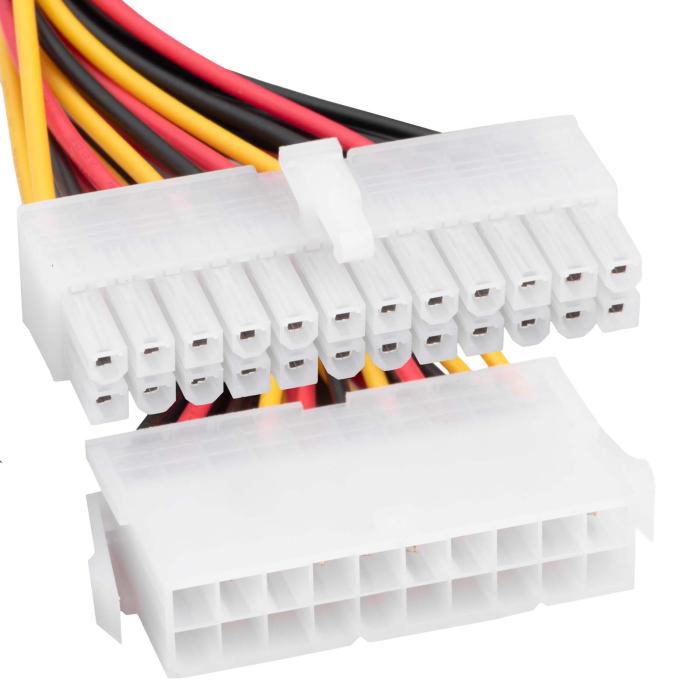 Adapter cable ATX 24-pin male to 20-pin ATX female 0.15m @ electrokit (2 of 2)