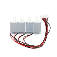 Water valve solenoid 4-port 12V @ electrokit