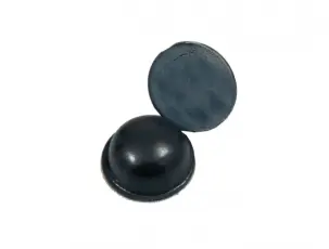 Gummifot ø11x5mm grå @ electrokit