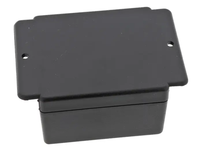 Apparatlåda FB32 60x66x41mm med fläns svart @ electrokit (2 av 3)