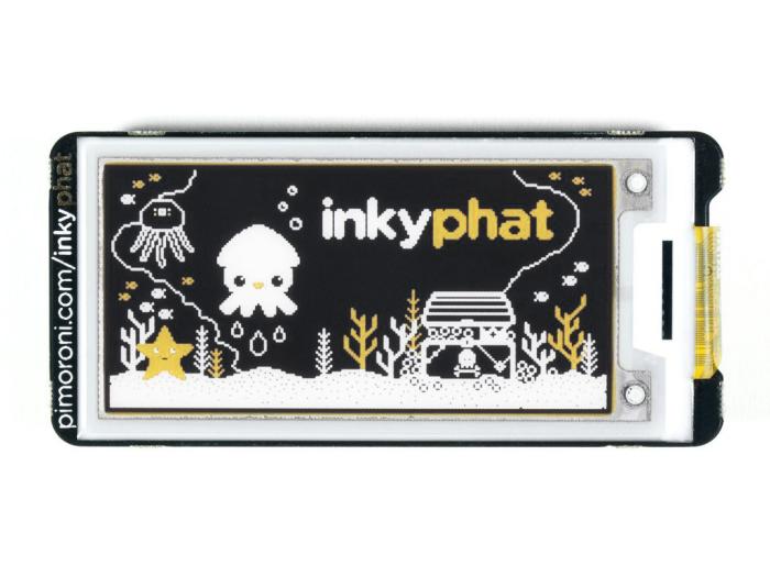 Inky pHAT - svart/vit/gul @ electrokit (1 of 2)