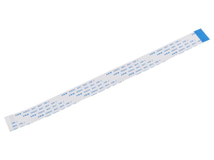 FPC-kabel 15-pol 1.0mm 200mm motsatt-sida @ electrokit (1 av 1)