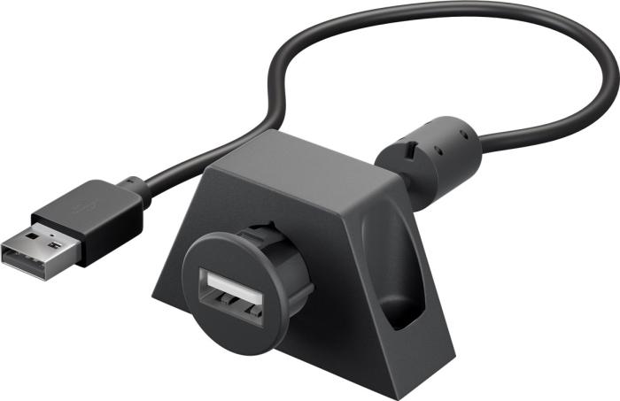 Adapterkabel USB-A till USB-A - panelmonterad 0.6m @ electrokit (2 av 2)