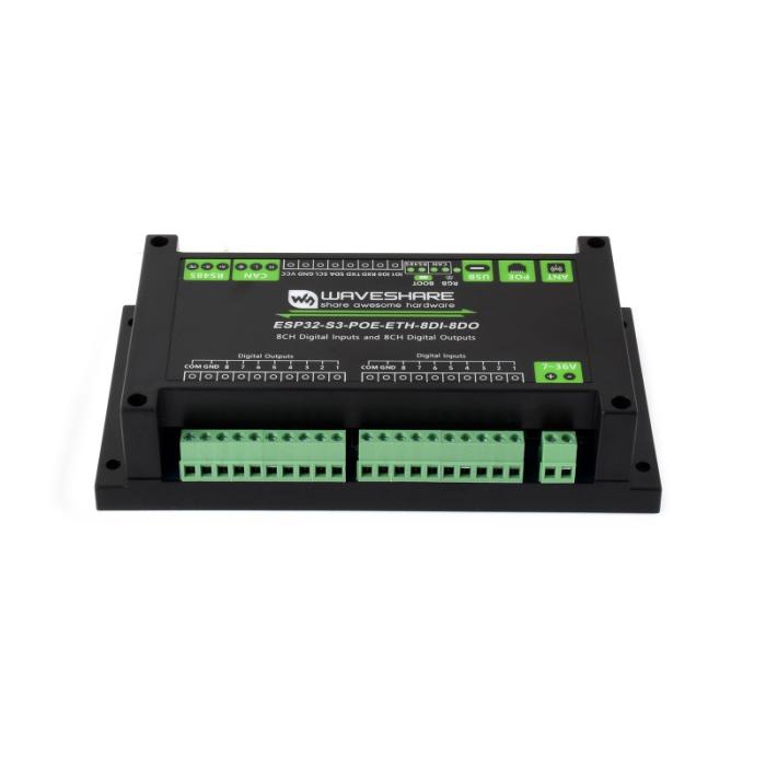 PLC with 8-kanal I/O, ESP32-S3 PoE WiFi @ electrokit (2 of 11)